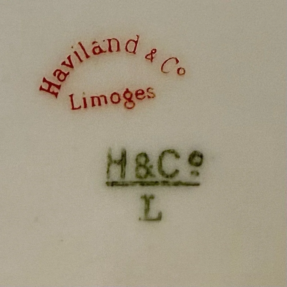 VTG Antique 1880s Haviland LIMOGES Oyster Shell Lid Soup Tureen‎ Hand Painted